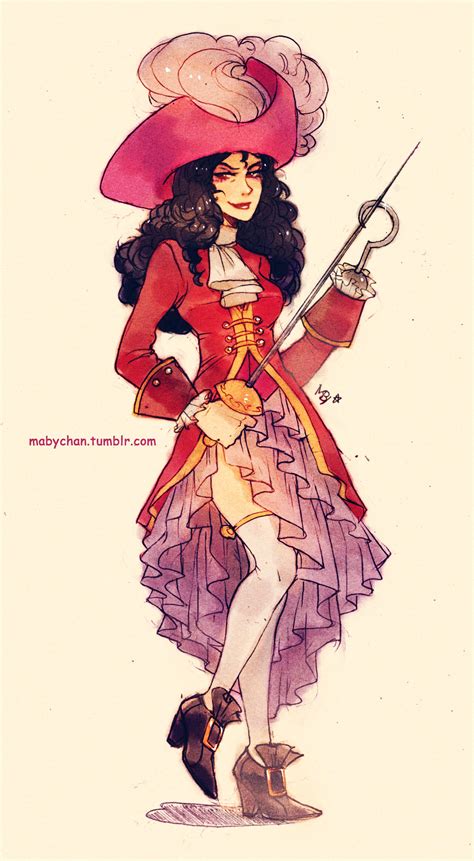 Female Captain Hook Artwork By Maby Chan Walt Disney Disney Pixar