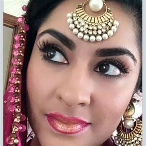this is my gorgeous friend tina she created a flawless bollywood look using all younique makeup