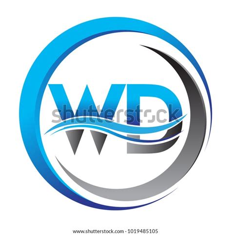 Initial Letter Logo Wd Company Name Stock Vector Royalty Free 1019485105