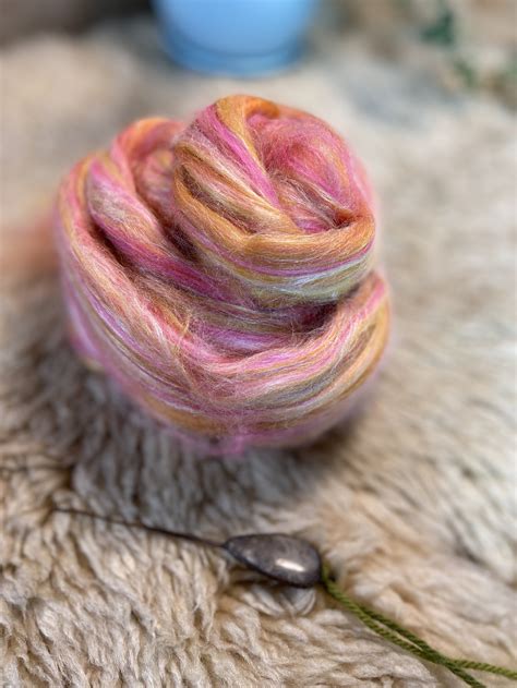 Wensleydale Locks Handspun Art Yarn Weaving Yarn Spiral Ply Super Bulky
