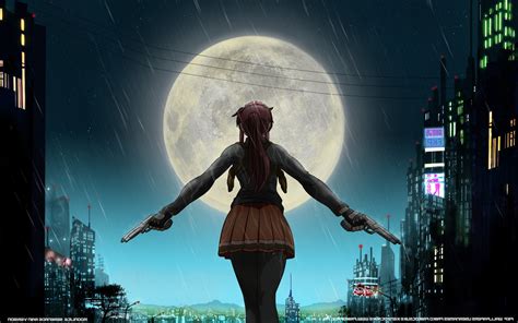 Black Lagoon Revy Anime Moon Wallpapers Hd Desktop
