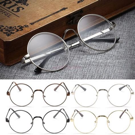 new vintage oval eyeglass frame man women plain glass clear full rim spectacles eyeglass