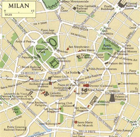 Map Of Milan Useful Resources By About Milan