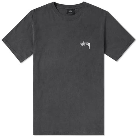 Stussy Pigment Dyed Dice Tee Black End Uk