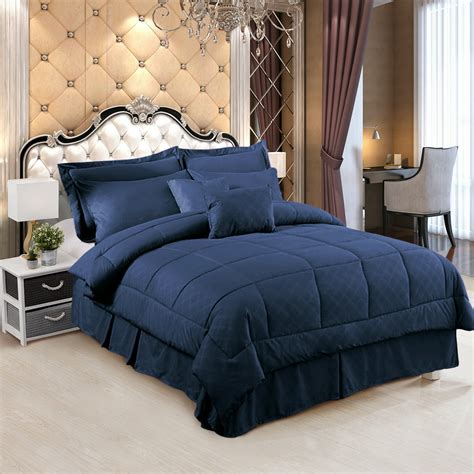Bed In A Bag Cal King Comforter Set Bedding Set 10 Pieceplaid Pattern