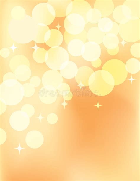 Golden Bokeh Glamour Abstract Background Stock Illustrations 15119