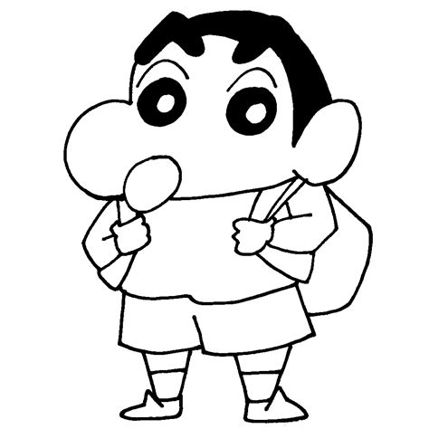 Crayon Shin Chan For Kids Coloring Pages Shin Chan Coloring Pages