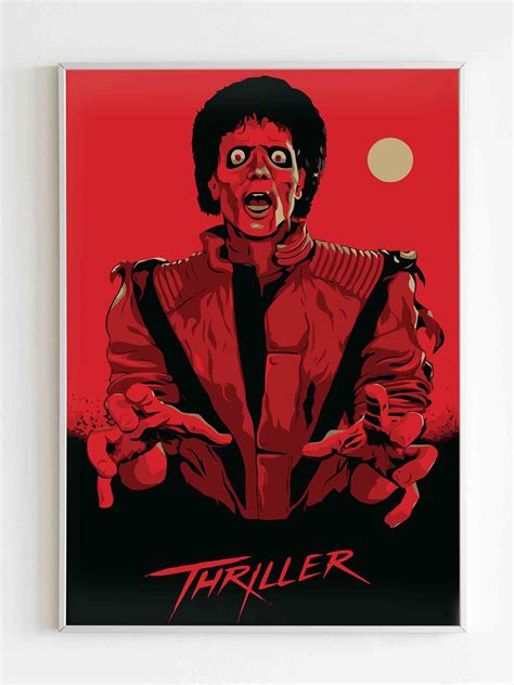 Thriller Michael Jackson Poster Poster Art Design