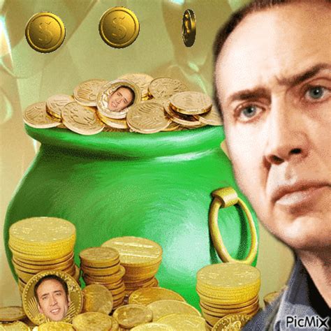 Nicolas Cage And Gold Coin Free Animated  Picmix