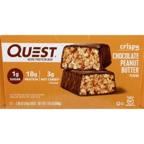 Save On Quest Protein Bar Crispy Chocolate Peanut Butter Flavor 12 Ct