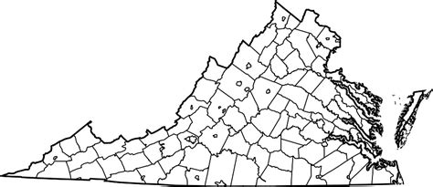 Map Of Virginia Counties And Cities