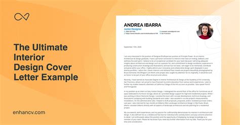 Top Interior Design Cover Letter Examples For 2024