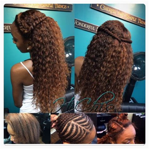 I would you can braid up your hair around the perimeter & then sew the wig on as you would with weaving hair. Full sew in with lace closure. Brazilian Curly Hair Very ...