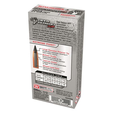 Winchester Deer Season Xp 223 Remington Polymer Tipped Extreme Point