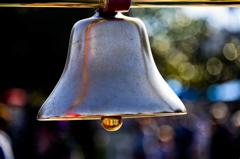 Bell With Bokeh Background Free Stock Photo Public Domain Pictures