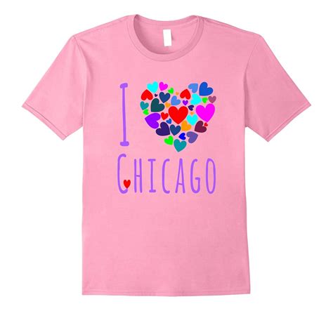 I Love Chicago T Shirt Heart Design City Of Chicago Shirt Rose Rosetshirt
