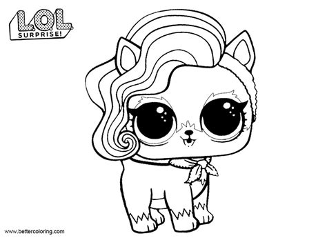 Sur Fur Puppy From Lol Pets Coloring Pages Free Printable Coloring Pages