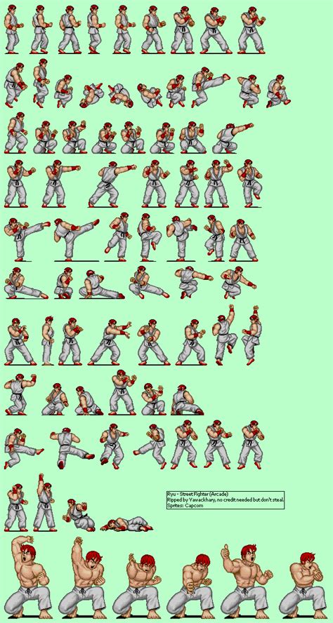 Arcade Street Fighter Ryu The Spriters Resource