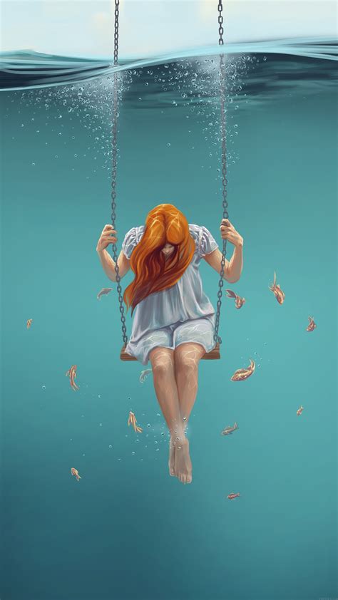 Girl On Swing Painting At Explore Collection Of