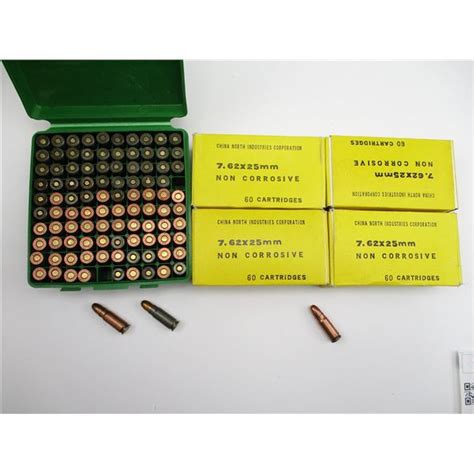 Assorted 762x25mm Military Ammo Lot