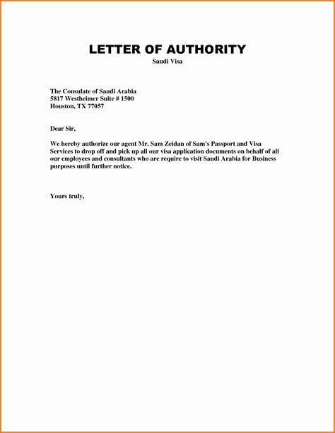 Personal Authorization Letter 9 Examples Format Sample Examples
