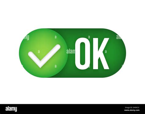 Ok Green Sign Icon For Web And App Check Mark Sign Vector Stock