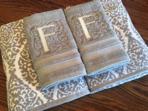 Our artisan turkish towels for bathroom will not only feel great against your skin, but also become. Monogrammed Luxury Bath Towel Set Hand Towels Wedding Gift ...