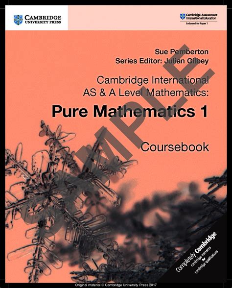 Solution Cambridge International As And A Level Pure Mathematics 1