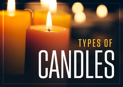 types of candles guide shape size styles and more
