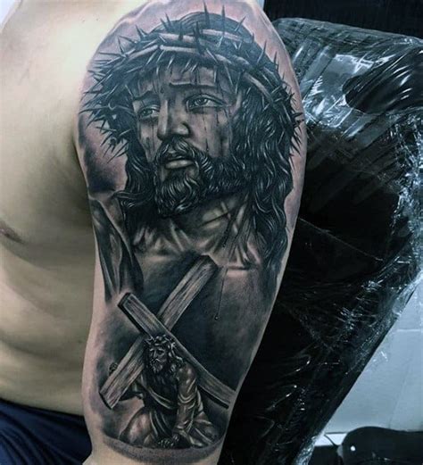 60 3d jesus tattoo designs for men religious ink ideas