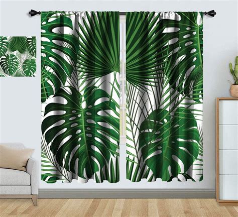Jxjwsprints Amazing Tropical Decor Modern Window Curtains Tropical