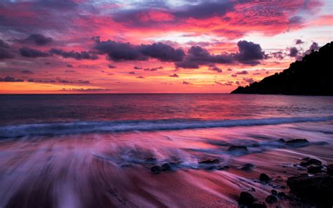 Beach Sunset Hd Wallpaper Background Image 2560x1600 Id703580