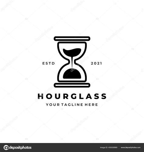 Download Hourglass Vintage Simple Logo Vector Illustration Design