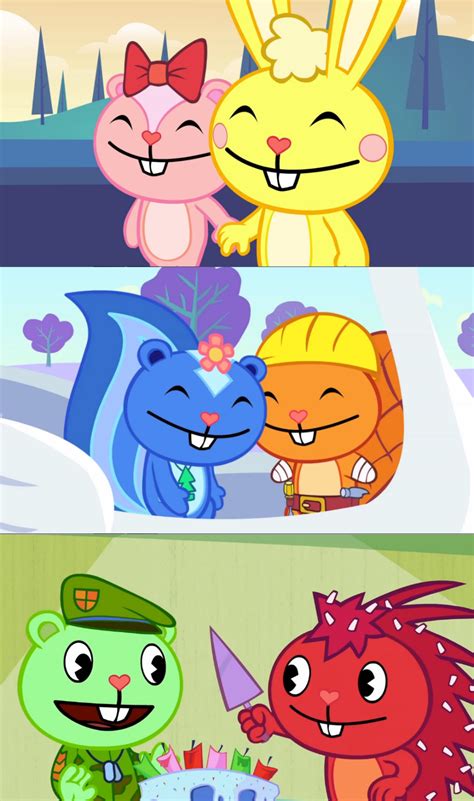 My Favourites Couples By HTF By Roquemi On DeviantArt Amigos Felices Happy Tree Friends