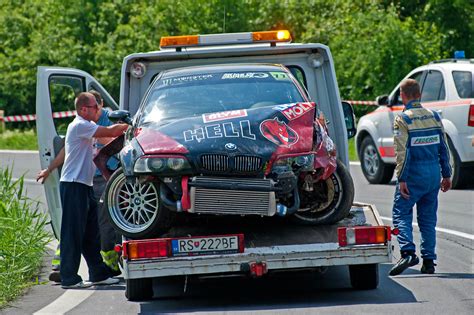 The second crash occurred a few hours later and involved a porsche 911 gt3 prototype. BMW M3 E36 crash | pysta | Flickr