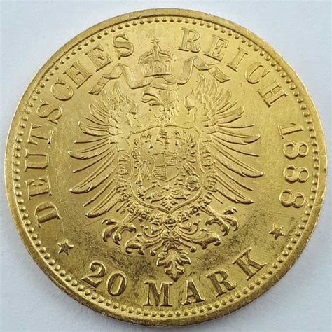 Germany Prussia 20 Mark 1888 A Friedrich Iii Or Catawiki