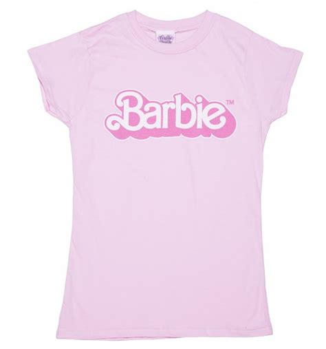 Womens Pink Barbie 80s Logo T Shirt