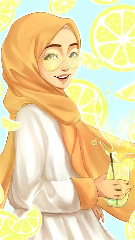 islamic cartoon girl with brown hair camera art cartoon wallpaper hd hijabi girl girl hijab