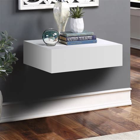 Chiciris Modern Wall Mounted Floating Bedside Table Nightstand Shelf