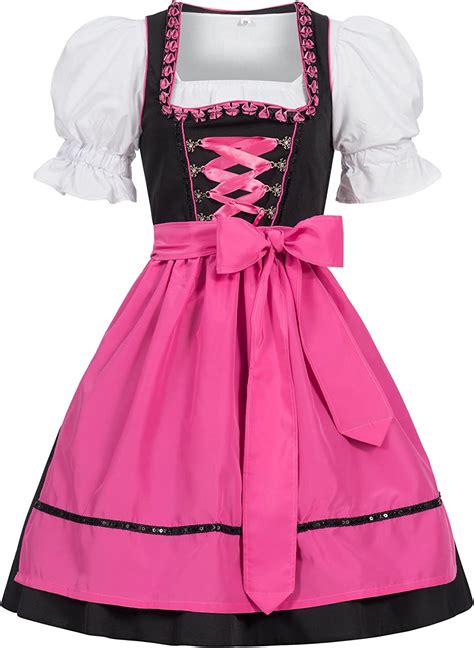 buy women s german dirndl dress costumes for bavarian oktoberfest carnival halloween online at