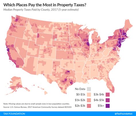 Property Taxes By County Interactive Map Tax Foundation