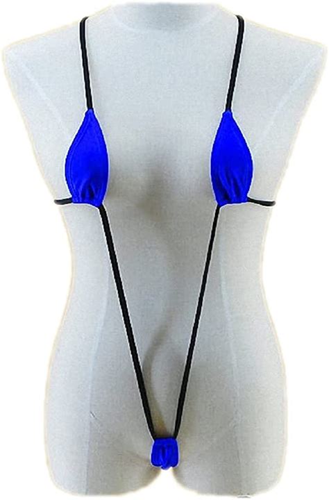 tinpia womens sexy black blue women micro monokini slingshot one piece swimsuit beach g string