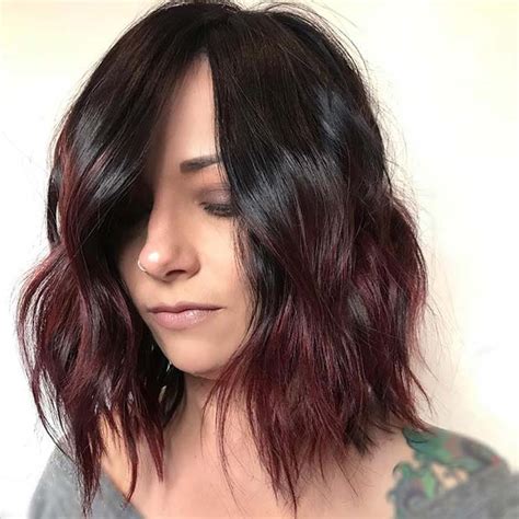 Burgundy hair is the hair color that is mostly used in black hair. 43 Burgundy Hair Color Ideas and Styles for 2019 | Page 4 ...