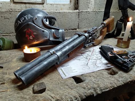 Metro Duplet Shotgun Post Apocalypse Metro 2033 3d Etsy