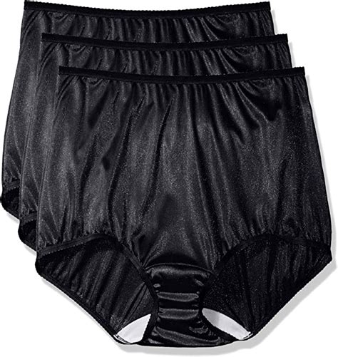 Shadowline Womens Plus Size Panties Nylon Brief 3 Pack At Amazon