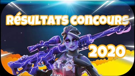 On peut même dire plusieurs milliers car tous les jours, de nouvelles. RÉSULTAT CONCOURS FORTNITE 2020 / JOUEUR SWITCH - RDV ...
