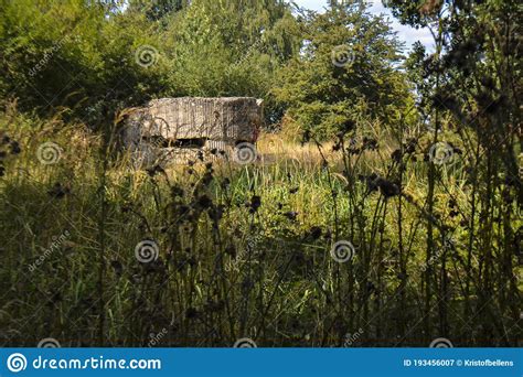 Wwi Bunker At Hill 60 Site In Zillebeke Near Ypres Editorial