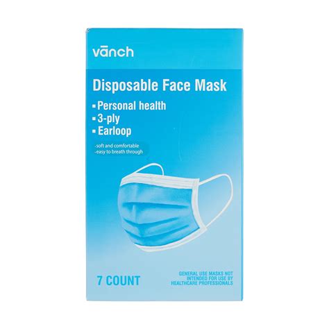 Vanch Disposable Face Masks 7 Count