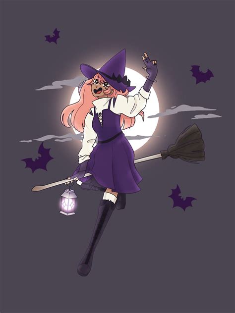 Luna The Witch Sticker For Sale By Mochikate Redbubble