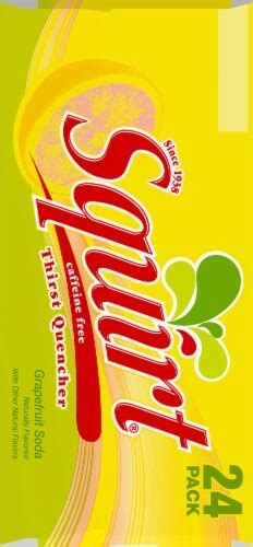 Squirt® Naturally Flavored Citrus Soda 24 Pk 12 Fl Oz Dillons Food Stores